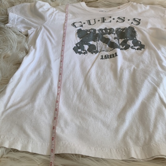 Guess White 1981 T-Shirt Men's Sz. L - Picture 9 of 9